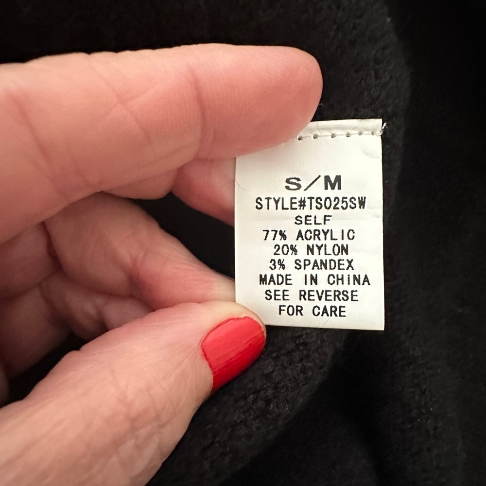 Urban Daizy Black Oversize Double Layer Mock Turt… - image 7